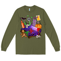 Army Green zombie nurse   halloween Long Sleeve Tee - AdoDesignShop