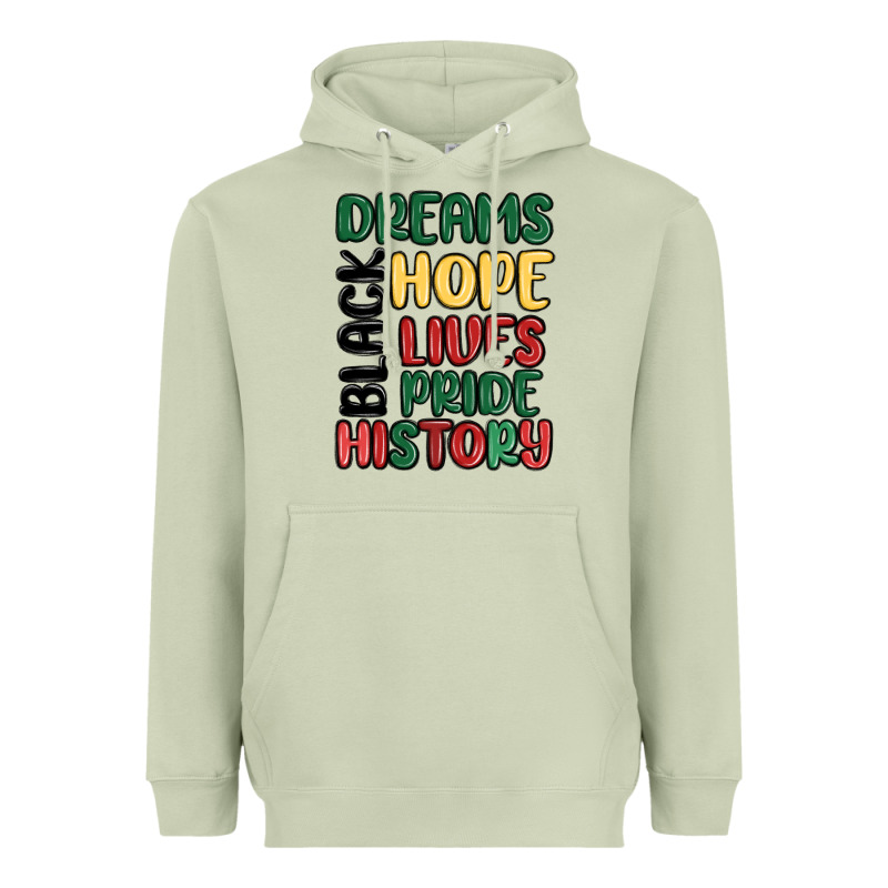 Dreams Hope Lives Pride Heavyweight Hoodie by MaliasSmallBusiness | Teevron