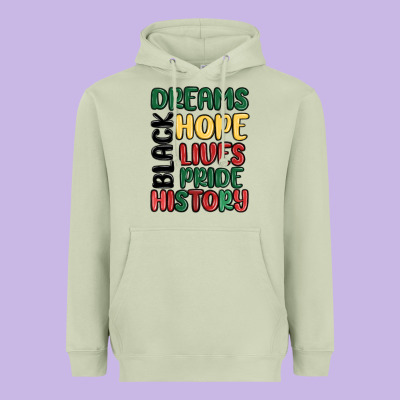 Dreams Hope Lives Pride Heavyweight Hoodie Designed By Maliassmallbusiness