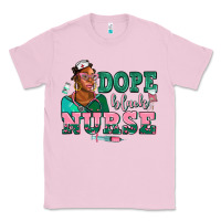 Bubblegum Pink afro  nurse dope black Classic Tee - AdoDesignShop