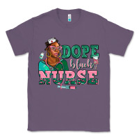 Lavender afro  nurse dope black Classic Tee - AdoDesignShop