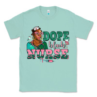 Seafoam afro  nurse dope black Classic Tee - AdoDesignShop