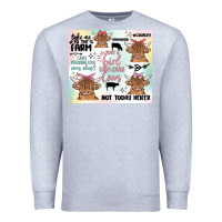 Heather Grey cow farm life Premium Sweatshirt - MaliasSmallBusiness