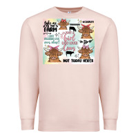 Pale Pink cow farm life Premium Sweatshirt - MaliasSmallBusiness