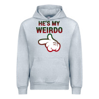 Heather Grey He's My Weirdo Galaxy Urban Hoodie - Bettercallsaul