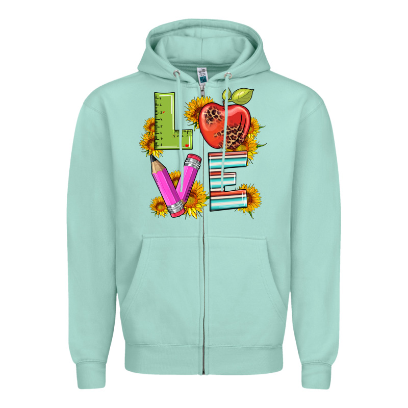 Love With Pen And  Serape Leopard Zipper Hoodie by Artiststas | Teevron