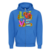 True Royal love with pen and  serape leopard Zipper Hoodie - Artiststas