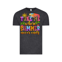 Vintage Black take me where summer never ends Vintage Tee - Zillion Design Studio