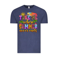 Vintage Denim take me where summer never ends Vintage Tee - Zillion Design Studio