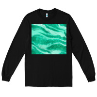 Black green glitter Long Sleeve Tee - JahusDesignShop