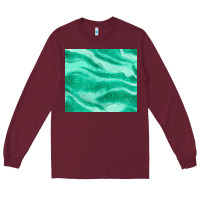 Burgundy green glitter Long Sleeve Tee - JahusDesignShop