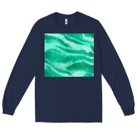 Navy green glitter Long Sleeve Tee - JahusDesignShop