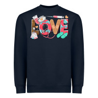 Navy nurse love Heavyweight Sweatshirt - texasbilliewilder
