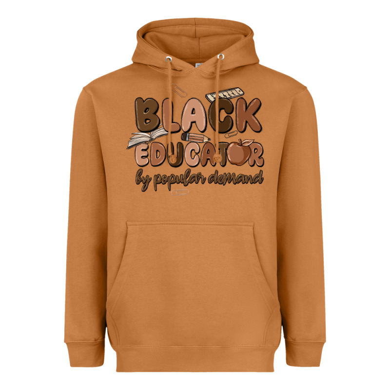 Black Educator By Popular Demand Heavyweight Hoodie by MaliasSmallBusiness | Teevron