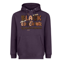 Plum black educator by popular demand Heavyweight Hoodie - MaliasSmallBusiness