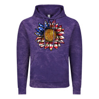 Cloud Purple 4th of july sunflower Vintage Hoodie - texasbilliewilder