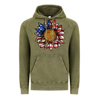 Vintage Olive 4th of july sunflower Vintage Hoodie - texasbilliewilder