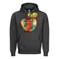 Charcoal Heather leopard turquoise glitter serape Zipper Hoodie - Artiststas
