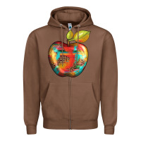 Chestnut leopard turquoise glitter serape Zipper Hoodie - Artiststas
