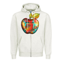 Oatmeal Heather leopard turquoise glitter serape Zipper Hoodie - Artiststas