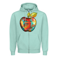 Leopard Turquoise Glitter Serape Zipper Hoodie | Teevron