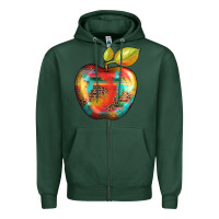 Sports Green leopard turquoise glitter serape Zipper Hoodie - Artiststas