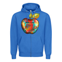 True Royal leopard turquoise glitter serape Zipper Hoodie - Artiststas