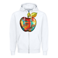 White leopard turquoise glitter serape Zipper Hoodie - Artiststas
