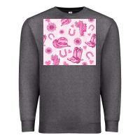 Charcoal Heather cowgirl valentine's day Premium Sweatshirt - MaliasSmallBusiness