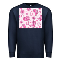 Navy cowgirl valentine's day Premium Sweatshirt - MaliasSmallBusiness