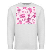 Oatmeal Heather cowgirl valentine's day Premium Sweatshirt - MaliasSmallBusiness