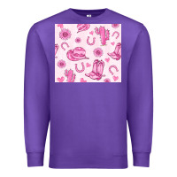 Purple cowgirl valentine's day Premium Sweatshirt - MaliasSmallBusiness
