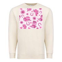 Sandshell cowgirl valentine's day Premium Sweatshirt - MaliasSmallBusiness