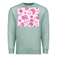 Seafoam cowgirl valentine's day Premium Sweatshirt - MaliasSmallBusiness