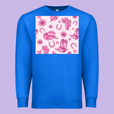 Cowgirl Valentine's Day Premium Sweatshirt Designed By Maliassmallbusiness
