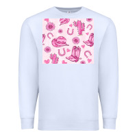 White cowgirl valentine's day Premium Sweatshirt - MaliasSmallBusiness