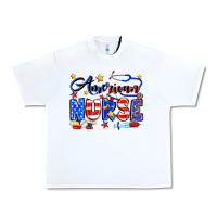 White American Nurse Urban Heavy Tee - Neo Western