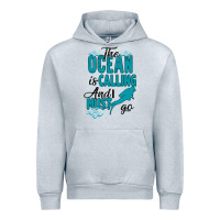 Heather Grey The Ocean Is Calling Urban Hoodie - Bettercallsaul