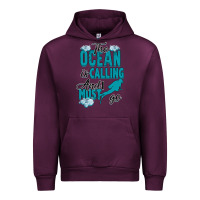 Mauve Wine The Ocean Is Calling Urban Hoodie - Bettercallsaul
