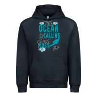 Navy The Ocean Is Calling Urban Hoodie - Bettercallsaul