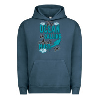 Pigment Midnight Navy The Ocean Is Calling Urban Hoodie - Bettercallsaul