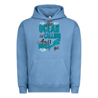 Pigment Pebble Blue The Ocean Is Calling Urban Hoodie - Bettercallsaul