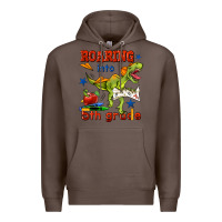 Coffee roaring into 5th grade Premium Hoodie - BundleAndBundleShop