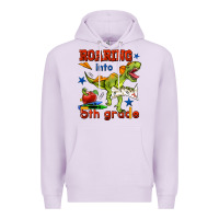 Lilac roaring into 5th grade Premium Hoodie - BundleAndBundleShop
