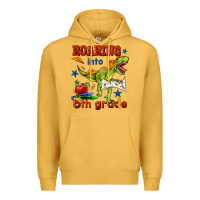 Mustard roaring into 5th grade Premium Hoodie - BundleAndBundleShop