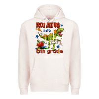 Pale Pink roaring into 5th grade Premium Hoodie - BundleAndBundleShop