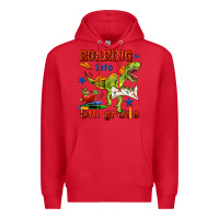 Red roaring into 5th grade Premium Hoodie - BundleAndBundleShop
