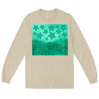 Mushroom green glitter star Long Sleeve Tee - JahusDesignShop