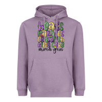 Lavender beads parades crawfish king cake mardi gras Heavyweight Hoodie - MaliasSmallBusiness