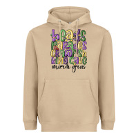 Mushroom beads parades crawfish king cake mardi gras Heavyweight Hoodie - MaliasSmallBusiness